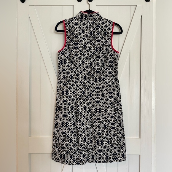 JH Jessica H Women’s Geometric Sleeveless Blue/White & Piny Dress size‎ 6 - Picture 3 of 4